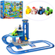 Ігровий набір трек Парковка Щенячий патруль з ліфтом + 4 герої на машинках арт.XZ-863N фото 1